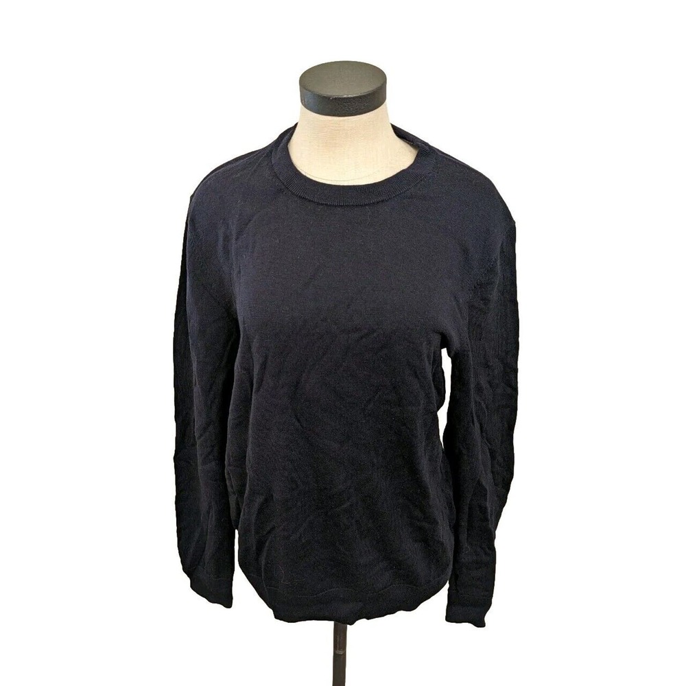 Banana Republic NEW Baruffa Merino Wool Women's Sweater Crewneck Size M Blue